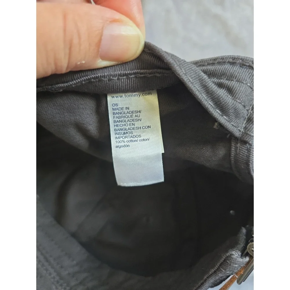 Tommy Hilfiger Strapback Baseball Cap Hat Gray One Size